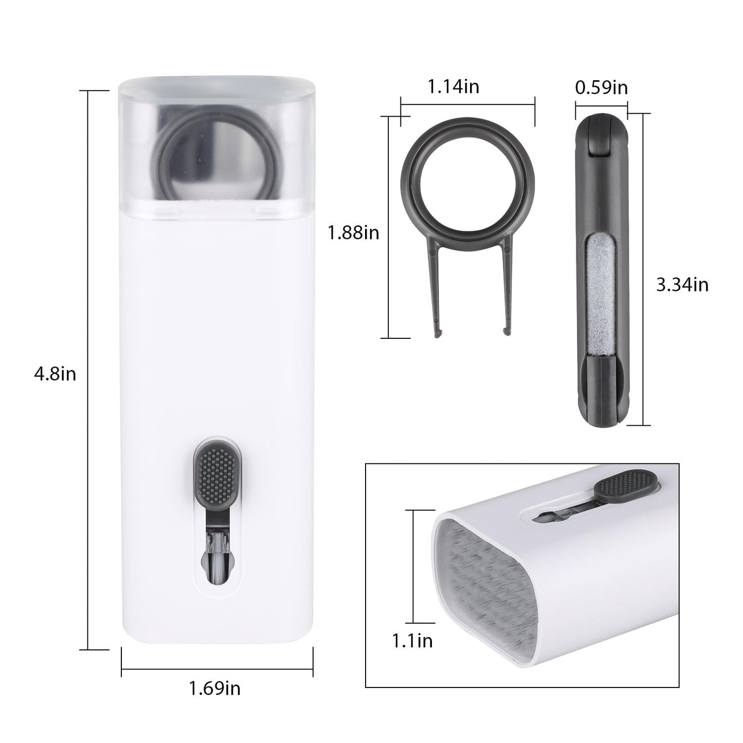 Kit de limpieza electrónica 7 en 1, limpiador de teclado, kit de limpieza de laptop para monitor, teléfono celular, auriculares, Lego, lente de cámara de computadora portátil (rosa)