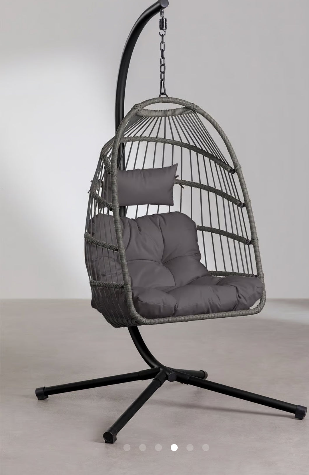 Silla colgante con cojin