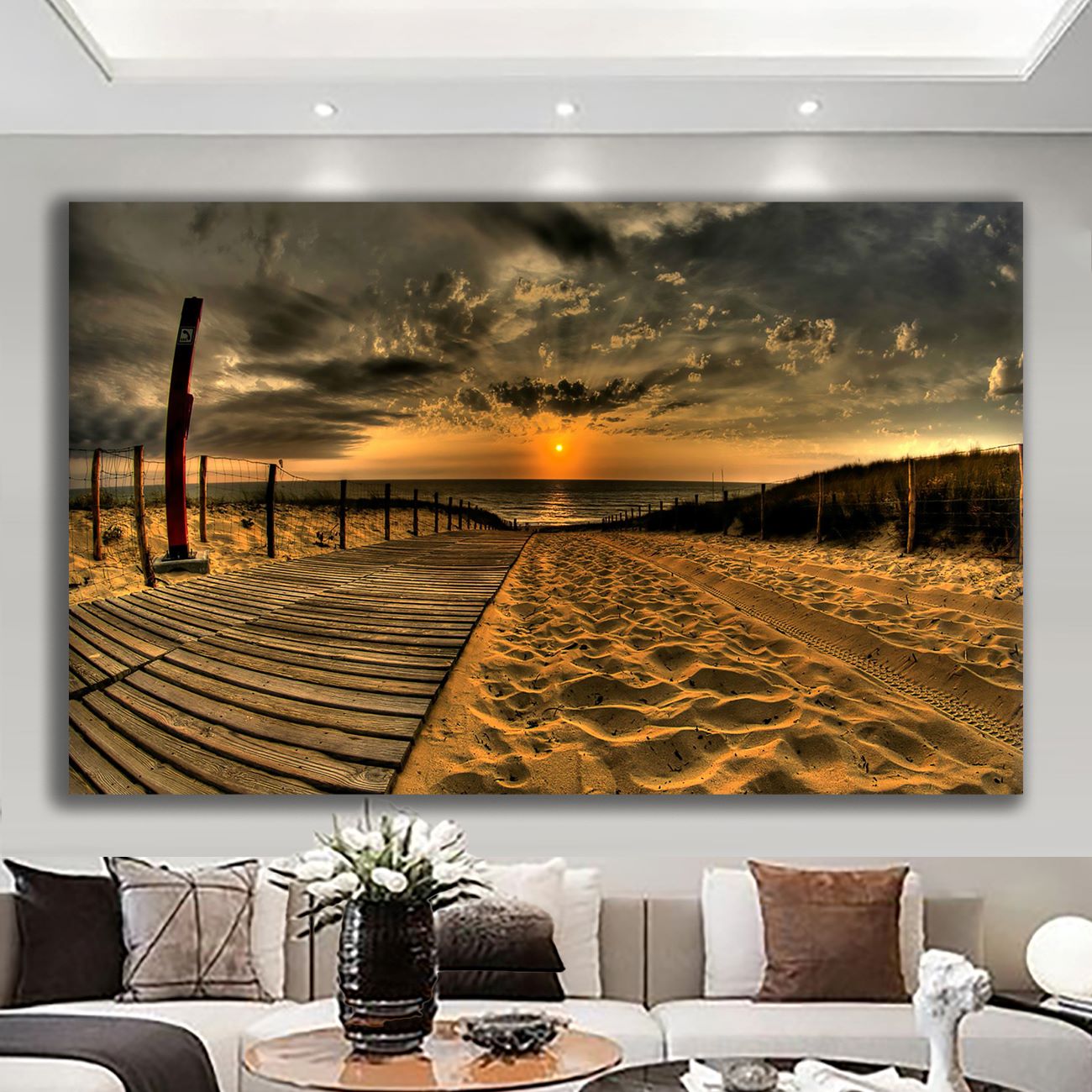 Canvas Wall Art Painting Mountains and Prairies MP225-0