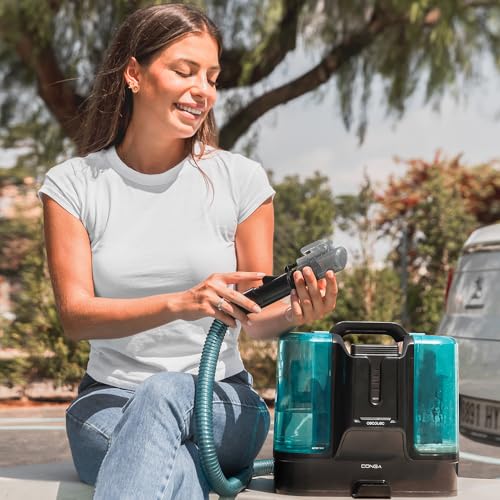 Cecotec Aspirador de Tapicerías con Cable Conga 4000 Carpet&Spot Clean. 400 W, 2 Depósitos: de Agua Limpia y Otro de Sucia, Pulverizador de Agua y 12 kpa de Succión, Radio de Acción 5m