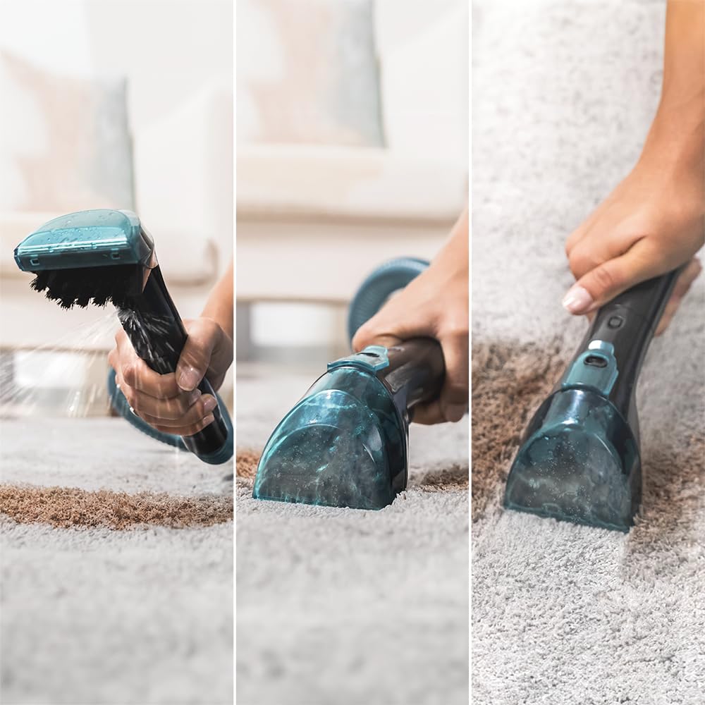 Cecotec Aspirador de Tapicerías con Cable Conga 4000 Carpet&Spot Clean. 400 W, 2 Depósitos: de Agua Limpia y Otro de Sucia, Pulverizador de Agua y 12 kpa de Succión, Radio de Acción 5m