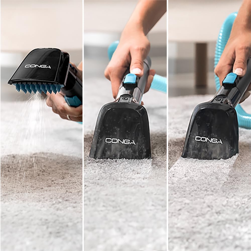 Cecotec Aspirador de Tapicerías con Cable Conga 4000 Carpet&Spot Clean. 400 W, 2 Depósitos: de Agua Limpia y Otro de Sucia, Pulverizador de Agua y 12 kpa de Succión, Radio de Acción 5m