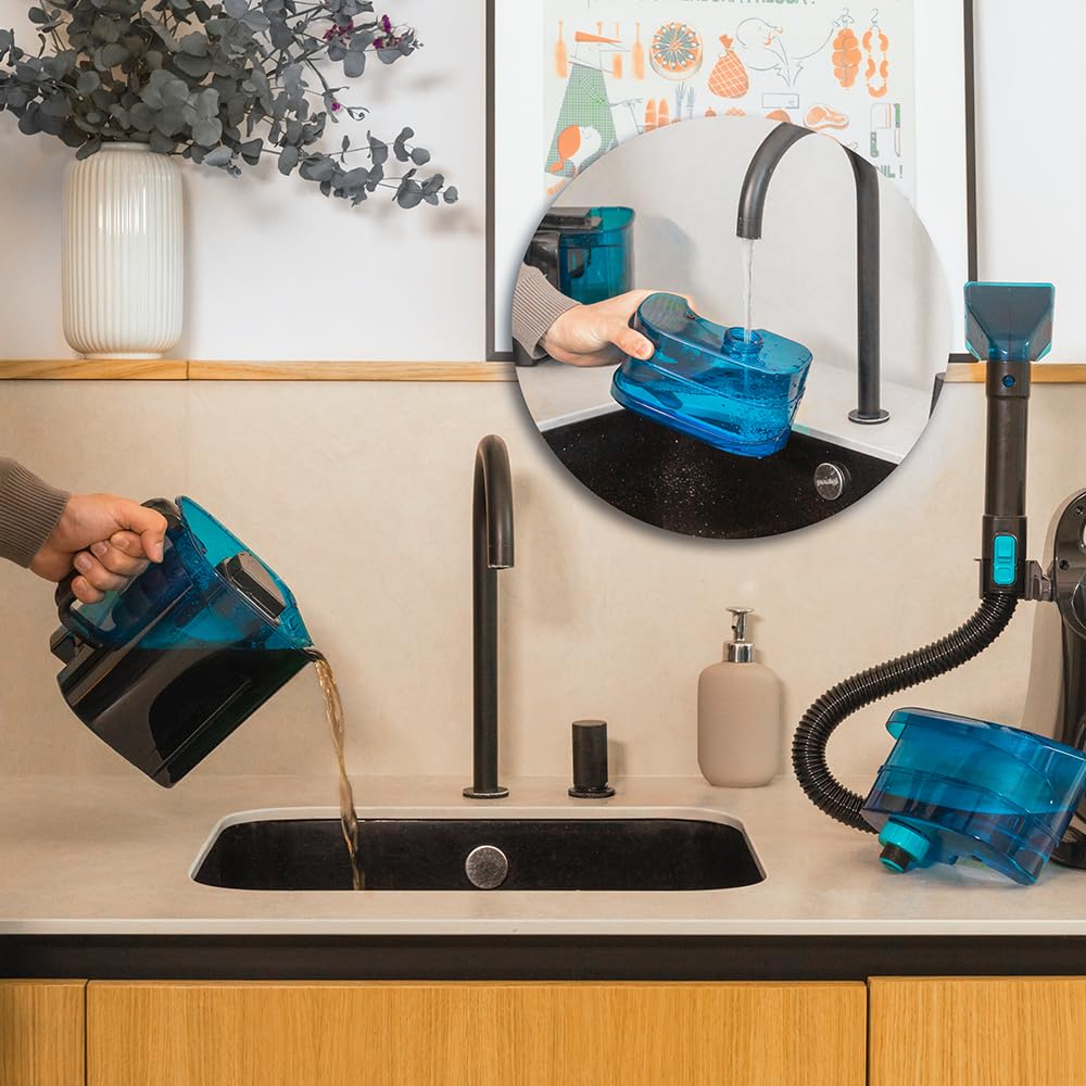 Cecotec Aspirador de Tapicerías con Cable Conga 4000 Carpet&Spot Clean. 400 W, 2 Depósitos: de Agua Limpia y Otro de Sucia, Pulverizador de Agua y 12 kpa de Succión, Radio de Acción 5m