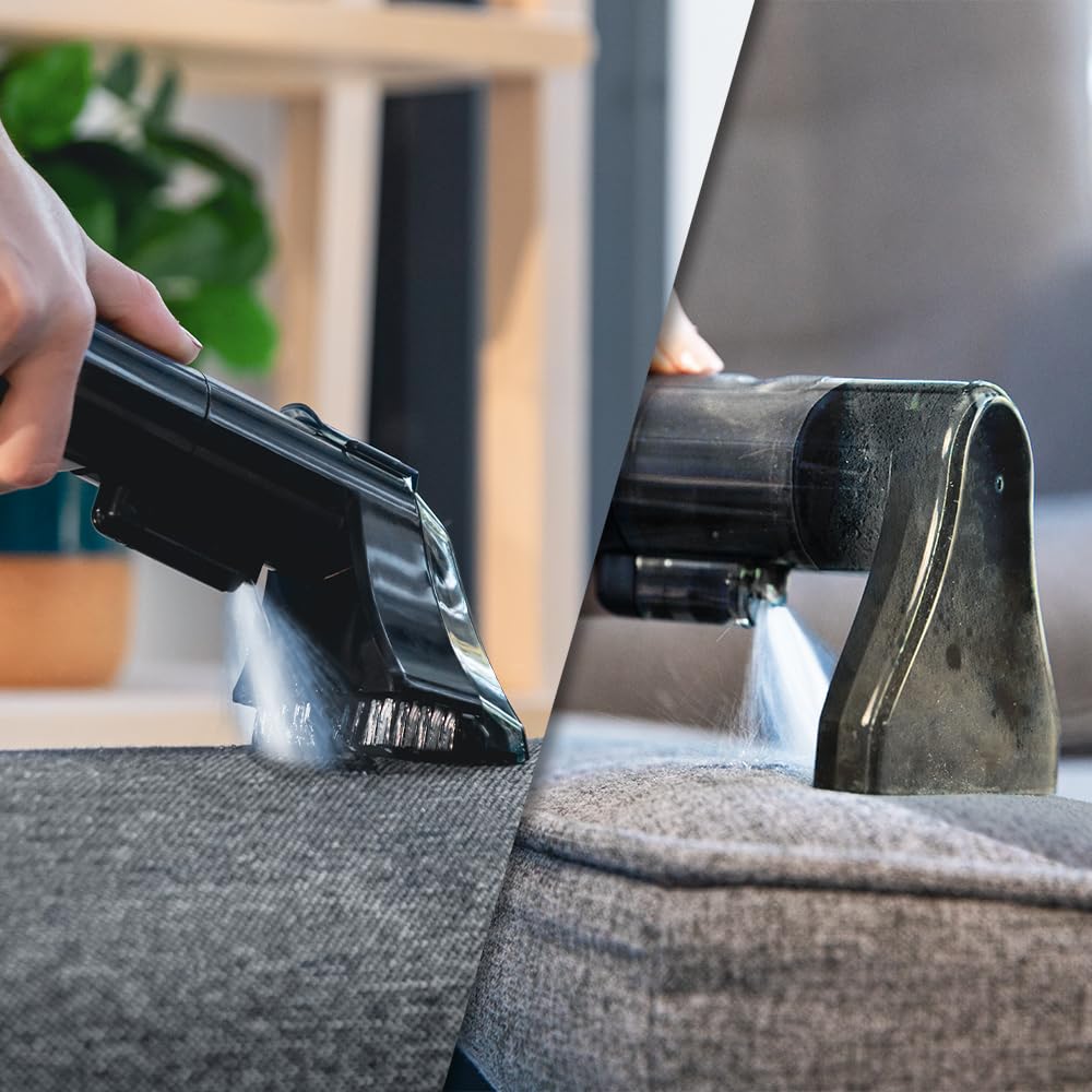 Cecotec Aspirador de Tapicerías con Cable Conga 4000 Carpet&Spot Clean. 400 W, 2 Depósitos: de Agua Limpia y Otro de Sucia, Pulverizador de Agua y 12 kpa de Succión, Radio de Acción 5m