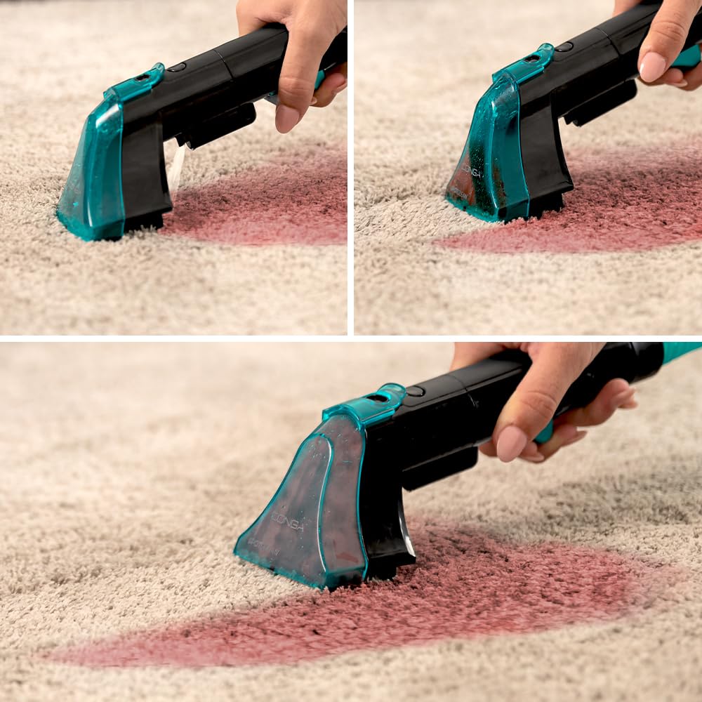Cecotec Aspirador de Tapicerías con Cable Conga 4000 Carpet&Spot Clean. 400 W, 2 Depósitos: de Agua Limpia y Otro de Sucia, Pulverizador de Agua y 12 kpa de Succión, Radio de Acción 5m