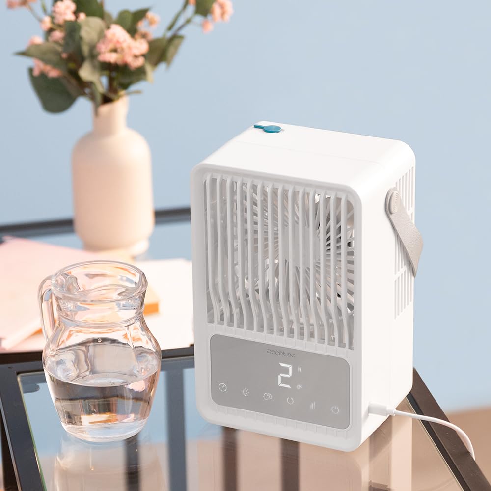 Cecotec Climatizador de Sobremesa EnergySilence 600 DeskChill Rotate