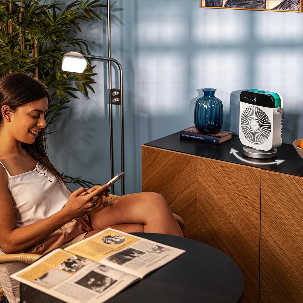 Cecotec Climatizador de Sobremesa EnergySilence 600 DeskChill Rotate